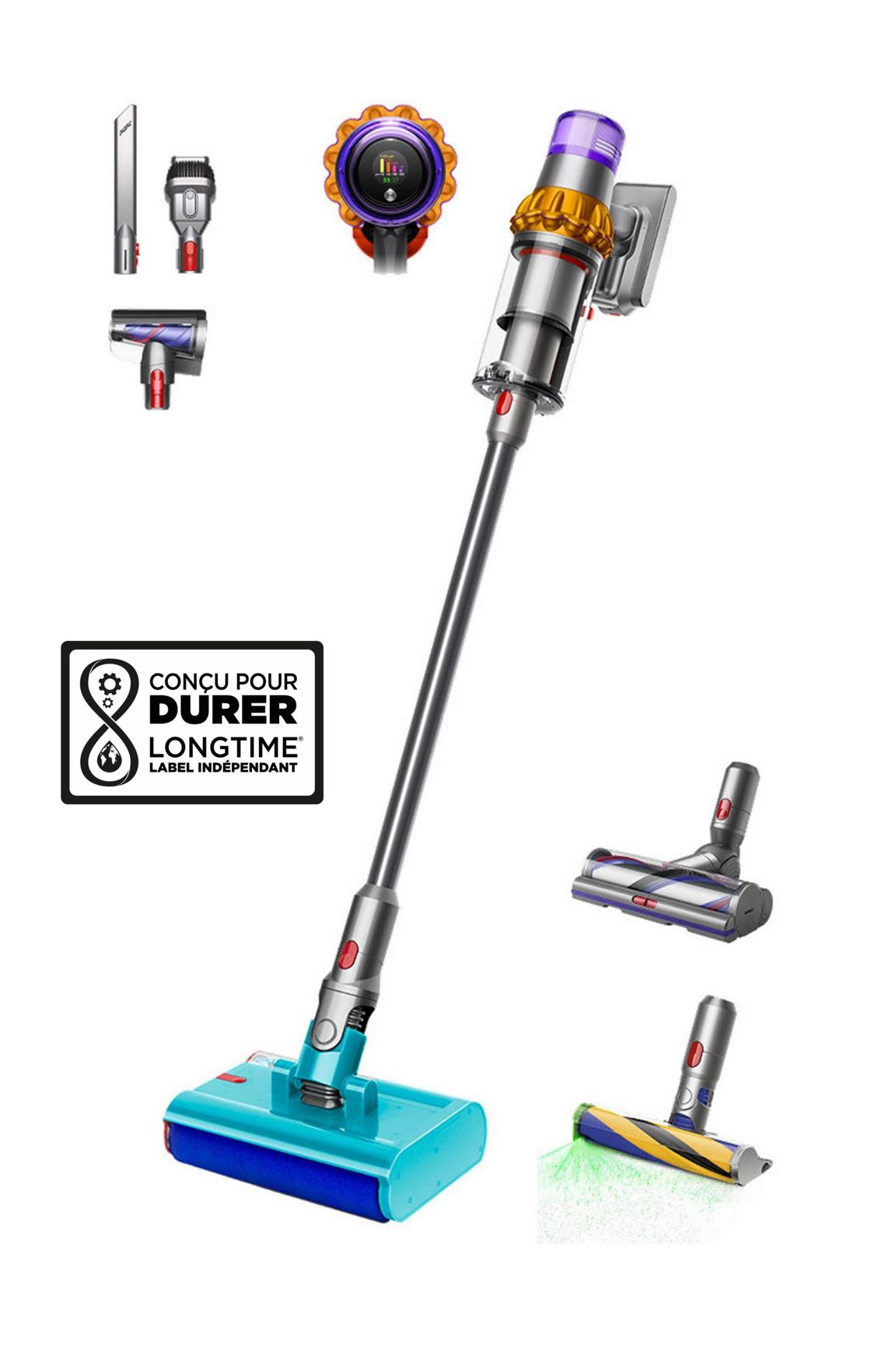 Aspirateur laveur Dyson V15s Detect Submarine™